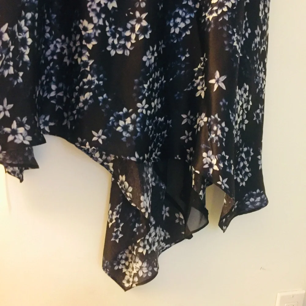 New Fleur Du Mal Silk Handkerchief skirt size 6